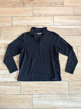 Mens Greg Norman Black Quarter Zip - M